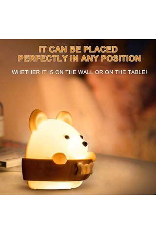 Led'li Gece Lambası, Gece Lambası, Gece Lambası, Taşınabilir Usb Şarj Edilebilir Gece Lambası