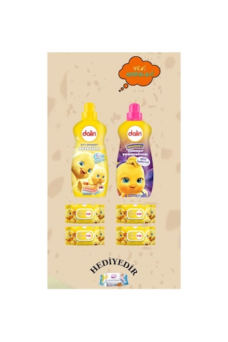 Çamaşır Deterjanı 1500 Ml Yumuşatıcı 1500 Ml Düş Bahçesi 4x56 Islak Mendil