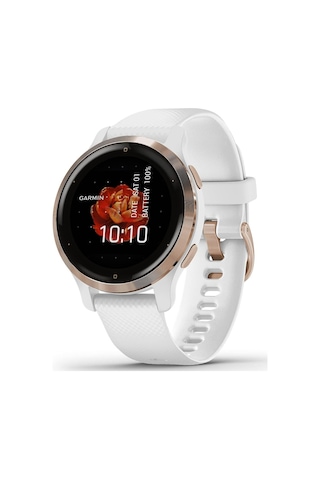 Garmin Venu 2s Gps Akıllı Saat Küçük Boy, Gelişmiş Sağlık Izleme, Rose Gold Çerçeveli Akıllı Saatler Beyaz