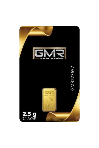 1 Adet 2.5 Gr 24 Ayar Altın 995 Gmr