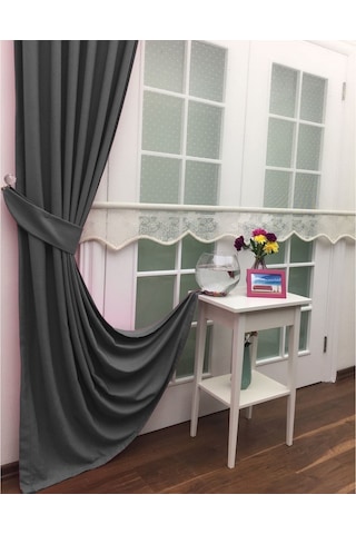 Evdepo Home Deniz Soft Pileli Fon Perde Gri