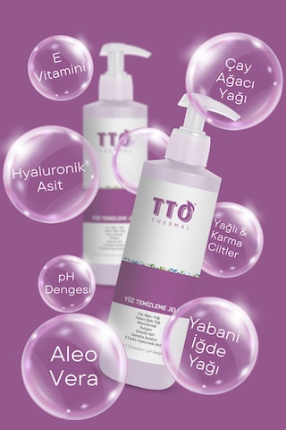 Tto Yüz Temizleme Jeli 200 Ml Normal Akneli Rozalı Ciltler Için Arındırıcı
