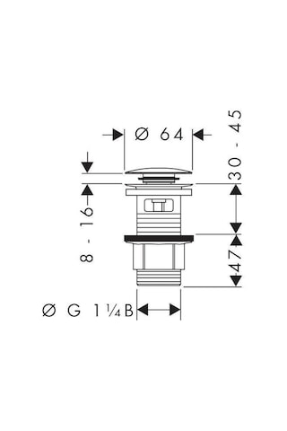 Hansgrohe Bas Aç Tapa