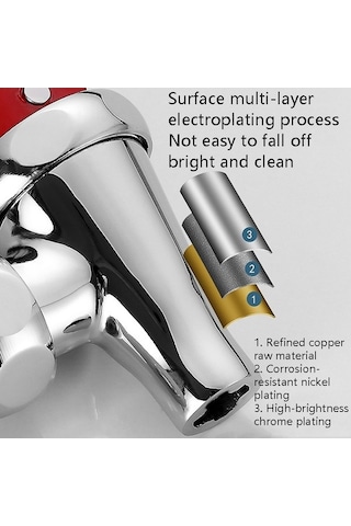 Dancemonkey Cbtx Yalıtım Kovası Musluk Aksesuarı Süt Çay Su Ağzı, Döner Anahtar Kısa 3 Nokta Çok Renkli