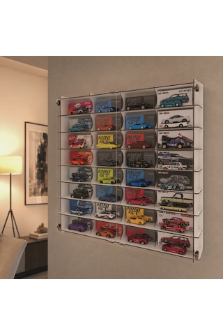 Pleksi Kapaklı 1:64 Ölçek Kutulu Sergileme , Oyuncak Araba Rafı, Akrilik Kapak Kutu Araba Diecast Vitrini Beyaz Pleksi Kapaklı 1:64 Ölçek Kutulu Sergileme , Oyuncak Araba Rafı, Akrilik Kapak Kutu Araba Diecast Vitrini Beyaz