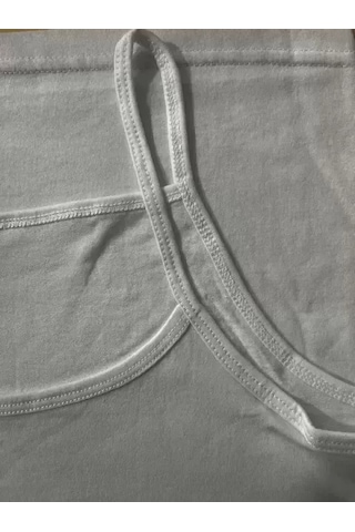 Ekonomik İnce Askılı Kız Çocuk Pamuklu Atlet 6'lı Paket Beyaz