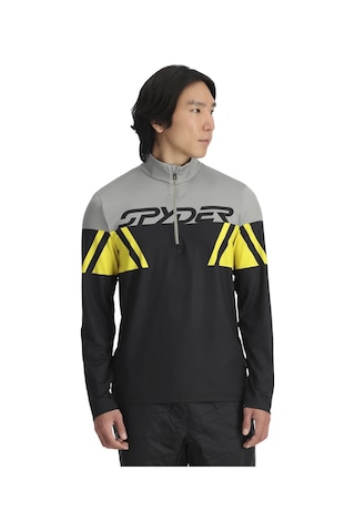 Spyder Spyder Podium 1/2 Zip Erkek Sarı İçlik Üst 12433 Çok Renkli