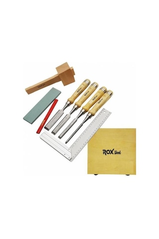 Rox Wood Iskarpela Seti 8 Parça Ahşap  Kutulu