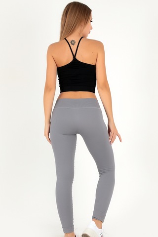 Doremi Seamless Normal Bel Ripli Spor Tayt Antrasit-m/l Antrasit
