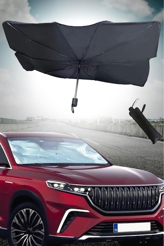 Araba Ön Cam Güneşlik Katlanabilir Güneşlik Şemsiye Ön Cam Gölgel