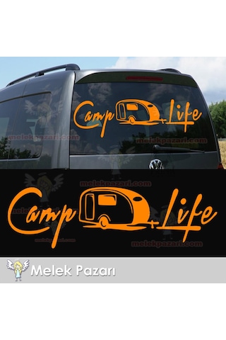 Camp Life, Kamp Hayatı Karavan Sticker, Karavan Çıkartması