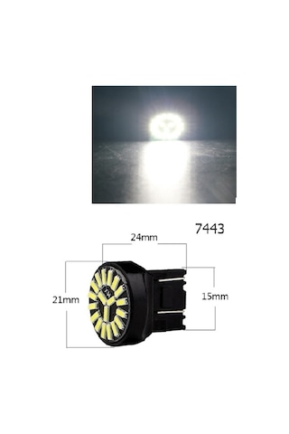 T20 Led 7443 Soket 19 Smd Led Beyaz