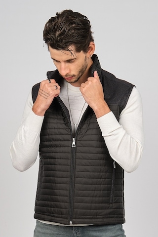 Daynax Erkek Içi Kürklü Cep Detaylı Yelek 492907 Siyah Siyah