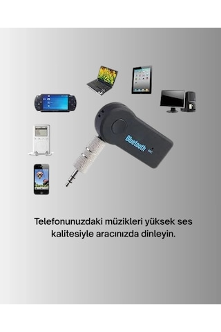Vexor Taşınabilir Bluetooth Aux Araç Müzik Ve Konuşma Kiti