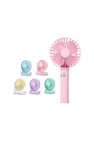 Hangfox Kollektif Usb Şarjlı Mini El Ventilatörü - 3 Hız Ayarı, Çevirilebilir, Taşınabilir, Sessiz Çalışma, Buz Mavisi Pil Dahil Değil