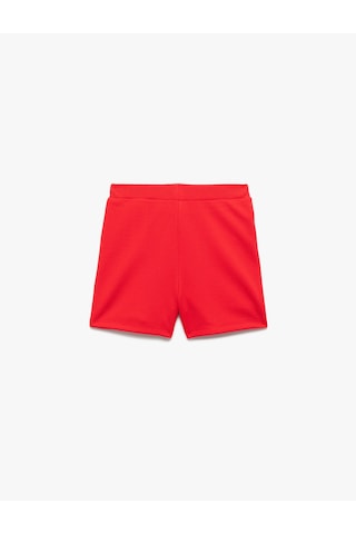 Koton Beli Lastikli Kruvaze Şort Etek Kırmızı 7wkg40044ak