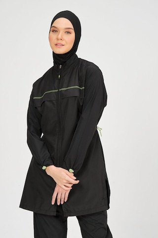 Alfasa Süs Dikişli Tesettür Mayo Siyah S-6xl