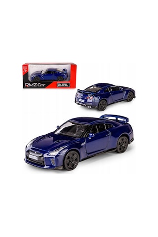 Uzak Doğu Serisi Nissan Gt R R35 Mavi Açılır Kapılar Diecast Çek Bırak Metal Model Araba 11 Cm 1:32