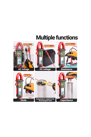 Aneng Pn102+ Ac Akım Ve Ac/dc Gerilim Test Cihazı Ses Yayını Okuma El Feneri İle Dijital Pens Metre