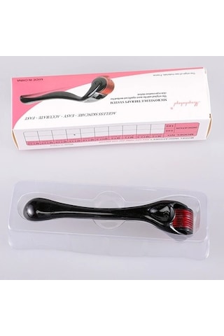 Sıyah 0.25 Mm 540 Derma Silindiri Saf Mikro Iğneleme 0.2/0.25/0.3mm Iğneler Uzunluk Titanyum Dermoroller Yüz Profesyonel Için Mikroniddle Silindir 2wb76y Çok Renkli