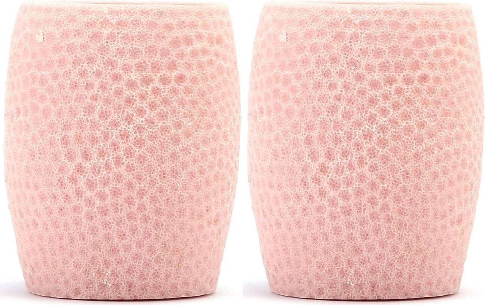 2 Adet Diş Fırçalık,macunluk Pembe Petek Desenli Poliresin 8x8x10cm 400ml Banyo Seti Çok Renkli