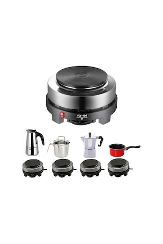 500w Mini Süt Su Kahve Isıtma Fırını Siyah