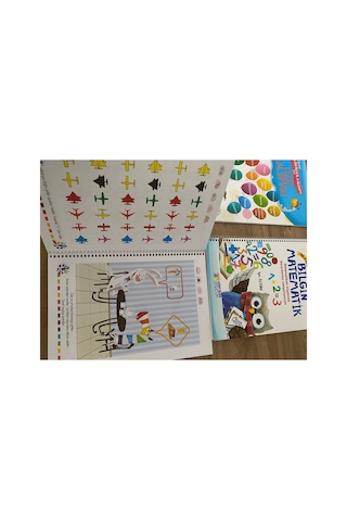 Matematik, Çizgi Çalışmları Ve Dikkat Düşünme Becerileri Seti 4-6 Yaş / 4 Kitap - 301 Sayfa