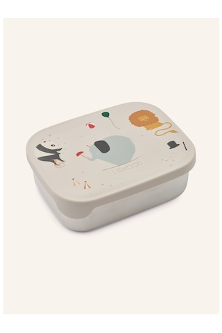 Liewood Çelik Lunchbox Silikon Kapaklı Çocuk Beslenme Kabı 900 Ml Saklama Kapları Gri