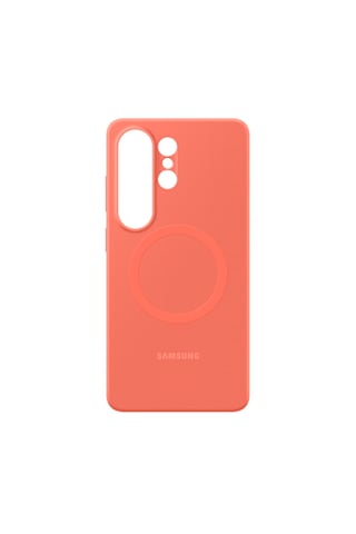 Samsung Galaxy Uyumlu S26 Ultra Silikon Magnet Kılıf - Mercan Mercan