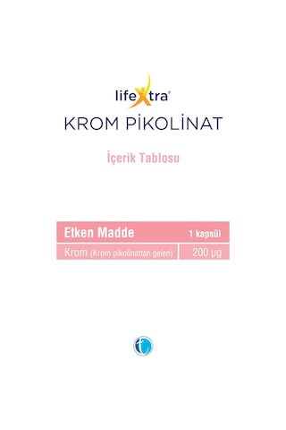 Lifextra Krom Pikolinat 90 Kapsül