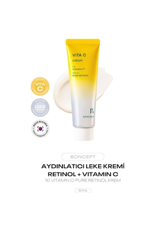 Retinol Ve C Vitamini İçeren Leke Kremi Vita C Cream 50 Ml