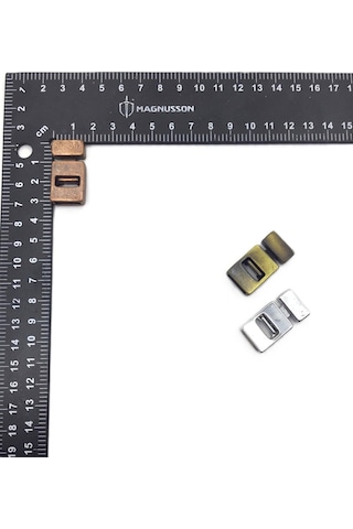 3x14 Mm Deri Bileklik Kiliti Mıknatıslı Kilit 20 Adet 3 X 14 / Bakır