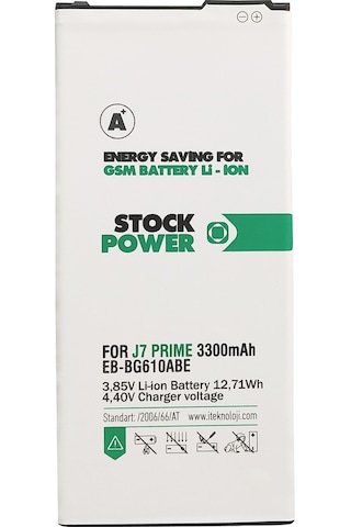 Samsung Uyumlu Galaxy J7 Prime / G610 Stock Power Batarya Samsung Uyumlu Galaxy J7 Prime / G610 Stock Power Batarya
