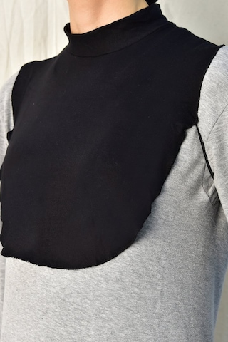 Tesettür Boyunluk Siyah Çok Renkli