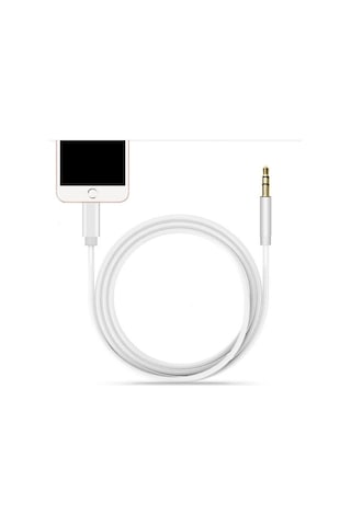 Apple Uyumlu iPhone 7 8 X Max 11 12 Pro Lightning To Aux Kablo 1mt Araç Müzik Kulaklık Ses Aux Dönüştürücü