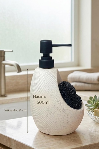 Porselen Sıvı Sabunluk 500ml Püskürtme Boya Krem 3559