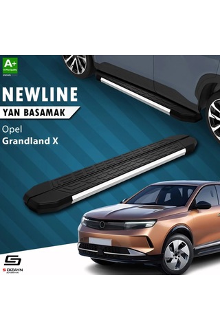 S-dizayn Opel Grandland X 2 Hybrid Newline Krom Yan Basamak 183 Cm 2024 Üzeri A+ Kalite