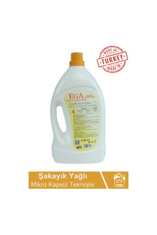 Ega Kimya Aktif Kapsül Teknolojili Şakayık Çamaşır Yumuşatıcısı 4100 ML