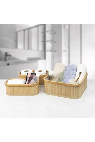 Decolove Bambu Çok Amaçlı Üçlü Organizer