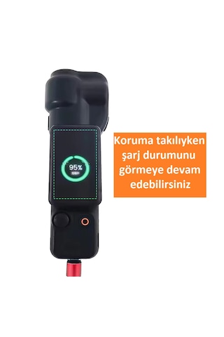 Teknoroket Dji Osmo Pocket 4 ve 3 Koruyucu Kap Ekran Ve Lens Koruyucu