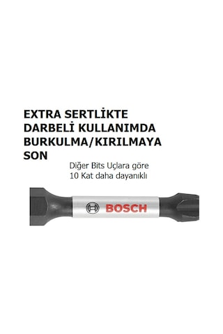 BOSCH Impact Control PZ2x50 Yıldız Bits Uç (Torklu Vidalamalar için)