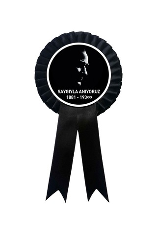 10 Kasım Atatürk Kokart Saygı İle Anıyoruz 50 Adet 10 Kasım Atatürk Kokart Saygı İle Anıyoruz 50 Adet