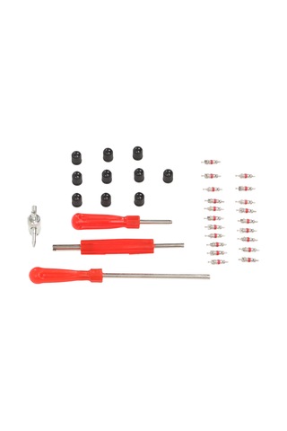 Lemestar 34 Parça Lastik Valfi Tamir Seti: Evrensel Uyumlu, Metal+abs Malzeme, Montaj-kaldırma Aracı, Otomobil-motosiklet-bisiklet İçin