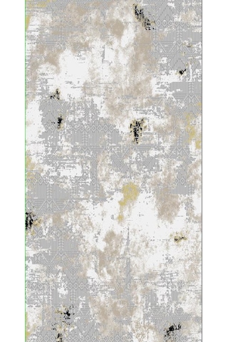 Diamond Halı 25014A Model 150*220 Polip Leke Tutmaz Modern Çizgi Gold-Siyah