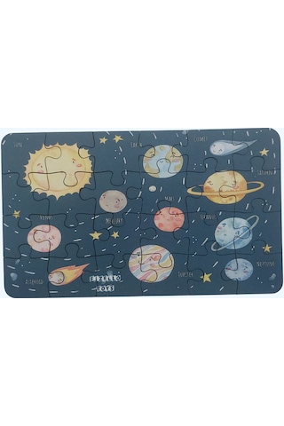 Solar System - Güneş Sistemi / Small Puzzle 3-7 Yaş 24 Parça