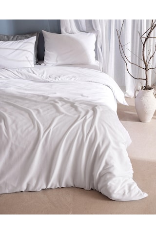 Madame Coco Marly Tek Kişilik %100 Pamuk Penye Lastikli Nevresim Takımı - Beyaz 8684427198872 Beyaz
