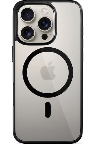 Epico Apple iPhone Uyumlu 16 Pro Max Mag+ Hero Kılıf Black Şeffaf