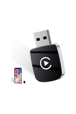 Maiyame 2025 Güncellenmiş Kablosuz Araç Bağlantı Adaptörü - Apple Carplay & Android Auto Desteği, Bluetooth 5.0/wifi, Usb/type-c, İphone İos 10+ Uyumlu