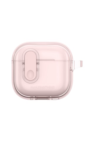 Airpods 4 Kılıf Amazingthing Magnetik Kilit Tasarımlı Minimal Serisi Kılıf Pembe