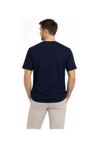 Cazador 44935 Lacivert Erkek Bisiklet Yaka Tshirt